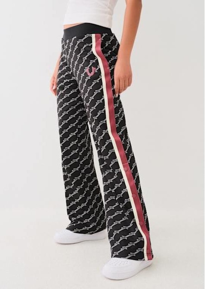 True Religion Women's Monogram Track Pant