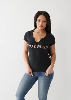 True Religion Women's Notch Logo Tee