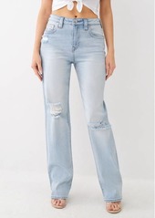 True Religion Women's Sarah Distressed High Rise Jean