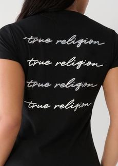 True Religion Women's True Crystal V Tee