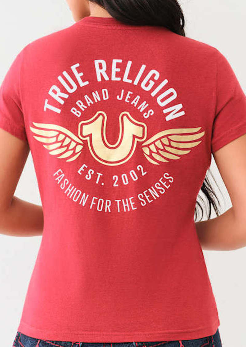 Women's True Religion Winged Horseshoe T-Shirt