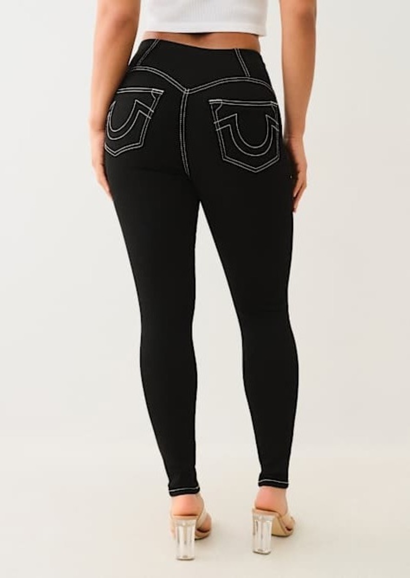 True Religion Women's Truly Snatched Jennie High Rise Skinny Jean