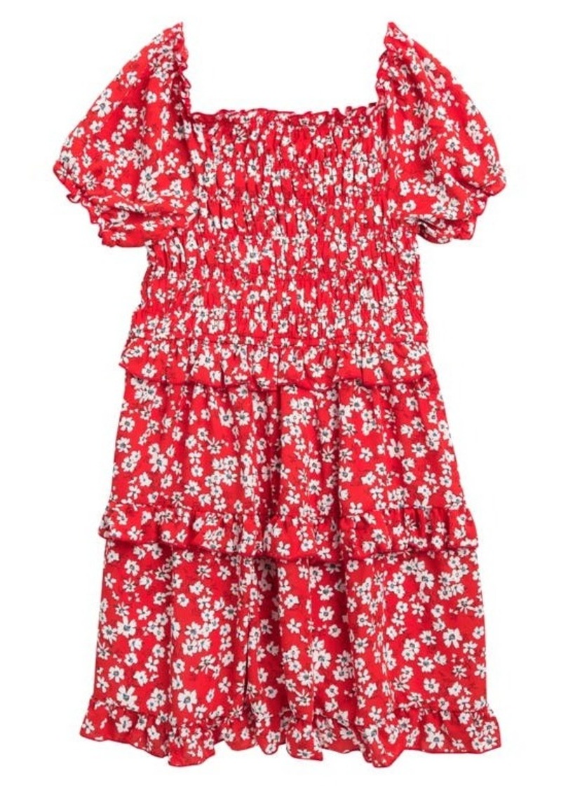 Truly Me Kids' Floral Ruffle Tiered Sundress at Nordstrom