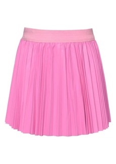 Truly Me Kids' Pleated Faux Leather Skirt