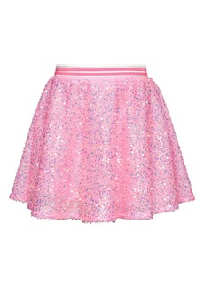 Truly Me Kids' Sequin Flare Skirt in Pink at Nordstrom