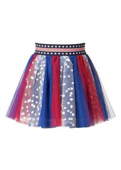 Truly Me Kids' Star Spangled Tulle Skirt
