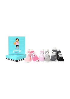 Trumpette Girls' Jenny Sneaker Socks, Set of 6 - Baby