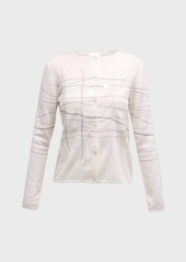 TSE Cashmere Embroidered Sequin Cardigan