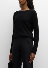 TSE Cashmere Textured Crewneck Sweater