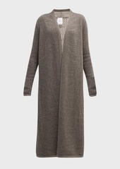 TSE Cashmere Textured Open-Front Cardigan