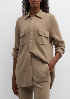 TSE Recycled Cashmere Button-Down Shirt