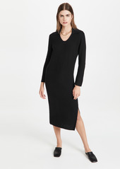 TSE Cashmere Cashmere Rib Polo Dress