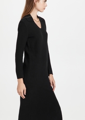 TSE Cashmere Cashmere Rib Polo Dress