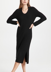 TSE Cashmere Cashmere Rib Polo Dress