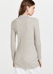 TSE Cashmere Ribbed Long Cashmere Cardigan