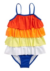 Tucker and Tate Tucker + Tate Tiered One-Piece Swimsuit (Toddler, Little Girl & Big Girl)
