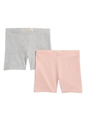 Tucker + Tate Kids' 2-Pack Bike Shorts in Pink- Grey Pack at Nordstrom