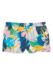 Tucker + Tate Kids' Easy Pull-On Shorts (Little Girl & Big Girl0 in Pink Dianthus Fern Haven at Nordstrom