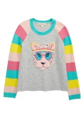 Tucker + Tate Kids' Icon Sweater in Grey Heather Sporty Leopard at Nordstrom
