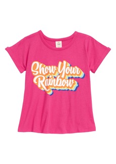 Tucker + Tate Kids' Swingy Graphic Tee in Pink Magenta Show Your Rainbow at Nordstrom Rack