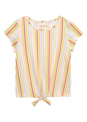 Tucker + Tate Knotted Graphic Tee in White Multi Stripe at Nordstrom