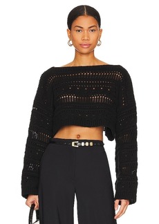 Tularosa Francis Open Stitch Cropped Pulllover
