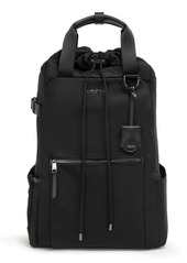 Tumi Fern Nylon Drawstring Backpack in Black/Gunmetal at Nordstrom