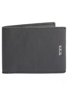 Tumi Nassau Double Leather Wallet in Grey Texture at Nordstrom
