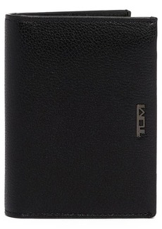 Tumi Nassau L-Fold Leather Wallet in Black Texture at Nordstrom