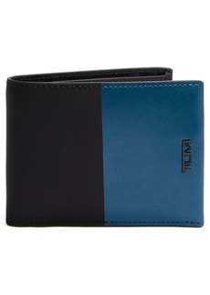 Tumi RFID Leather Double Billfold in Turquoise/Black at Nordstrom