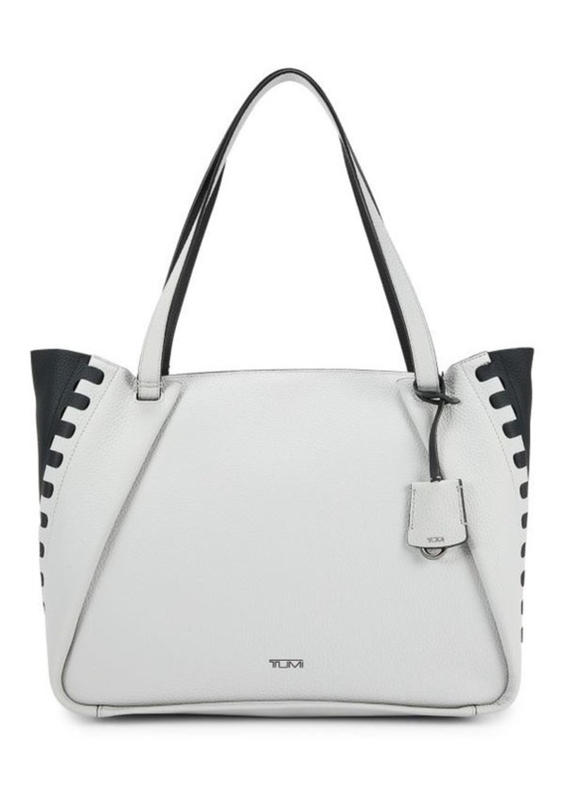 Tumi Valorie Colorblock Leather Tote