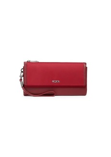 Tumi Voyageur Leather-Trimmed Travel Wallet