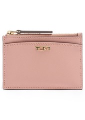 Women's Tumi Belden Leather Zip Card Case - Pink