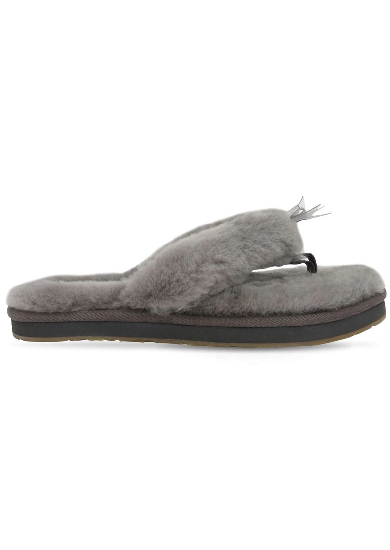 ugg shearling flip flops