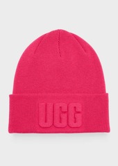 UGG 3D Graphic Logo Wool-Blend Beanie 