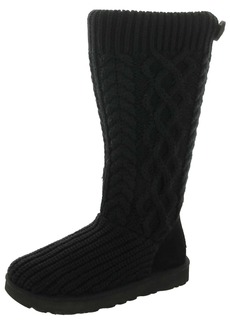 UGG Cardi Womens Cable Knit Comfort Knee-High Boots
