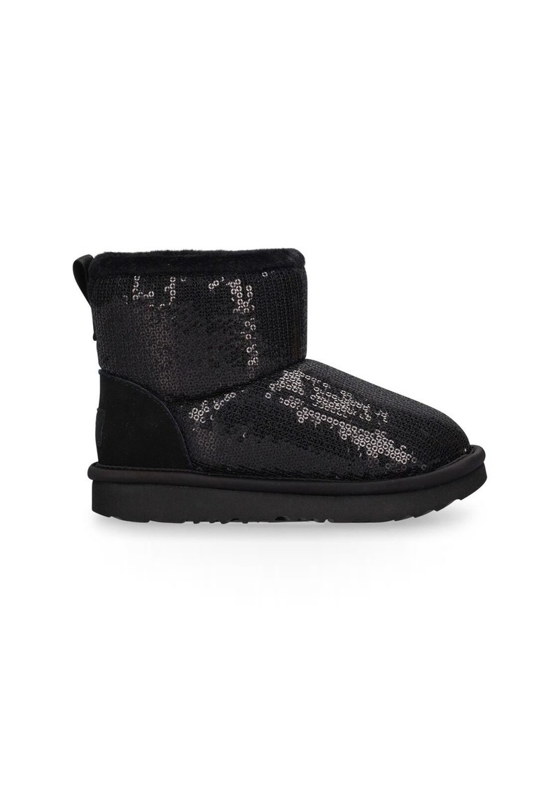 UGG Classic Mini Mirror Ball Shearling Boots