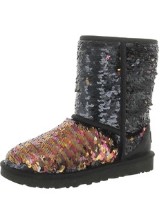UGG Classic Short Womens Sequined Ankle Winter Boots