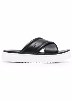 UGG cross-strap leather sandals