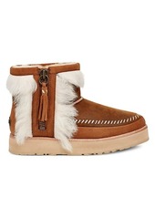 UGG Fluff Punk Shearling & Leather Booties