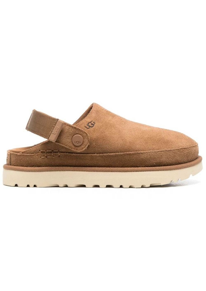 UGG Goldenstar suede flatform clogs