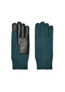 UGG Knit Smart Gloves with Conductive Leather Palm and Recycled Microfur Lining