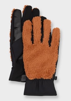 Men's Uggfluff Gloves with Leather Palm 
