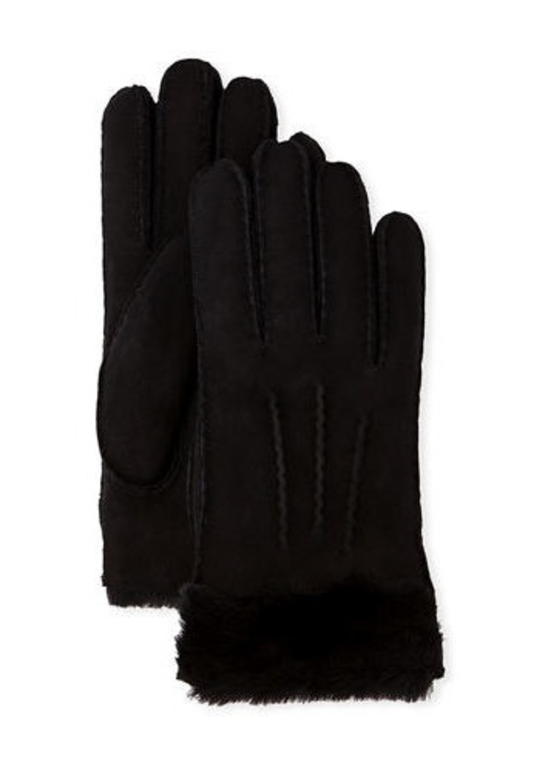 Reverse-Stitch Sheepskin Gloves