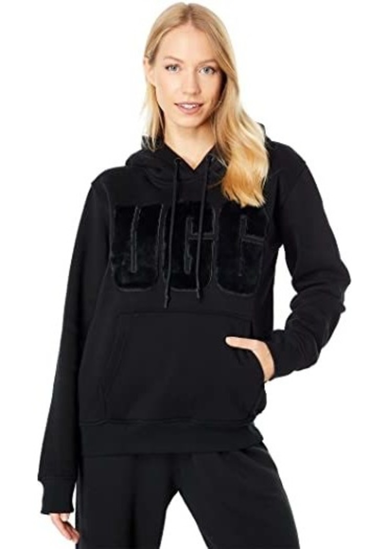 UGG Rey Fuzzy Logo Hoodie