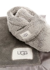 UGG terry-cloth bootie and blanket set
