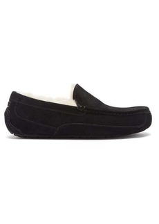 Ugg - Ascot Wool-lined Suede Slippers - Mens - Black