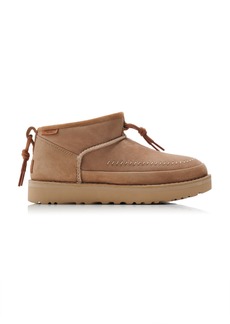 UGG - Classic Ultra Mini Regenerate Shearling Boots - Tan - US 8 - Moda Operandi