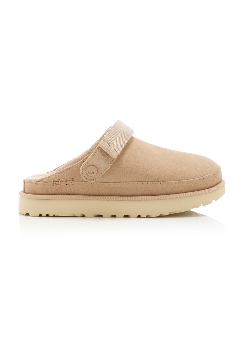 UGG - Goldenstar Suede Clogs - Neutral - US 5 - Moda Operandi