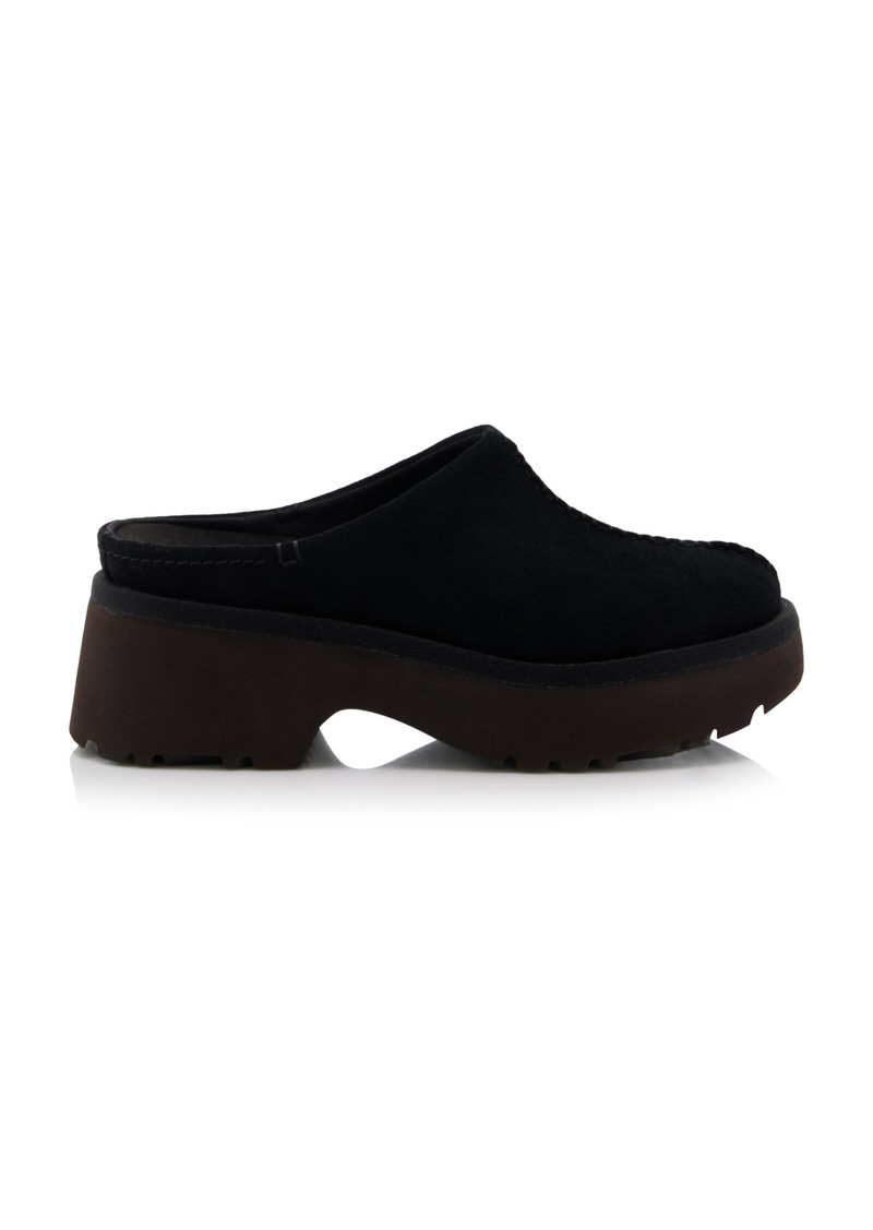 UGG - New Heights Suede Clogs - Black - US 8 - Moda Operandi